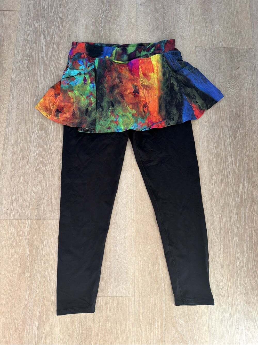 Dona Jo Women's Pull On Skirted Activewear Leggings Size XL(33)